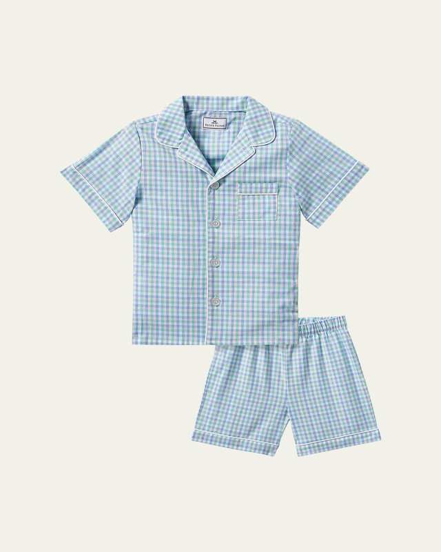 Boy's Spring Gingham Two-Piece Set, Size 6M-14